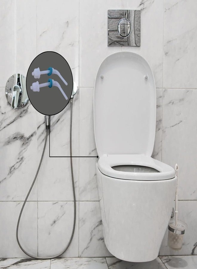 KI BATH FITTINGS مفصلات ومشبك غطاء مقعد المرحاض من نوع L من مادة PVC من شركة KI Bath Fittings | قطعة غيار لغطاء مقعد المرحاض الغربي (أبيض) - Image 5